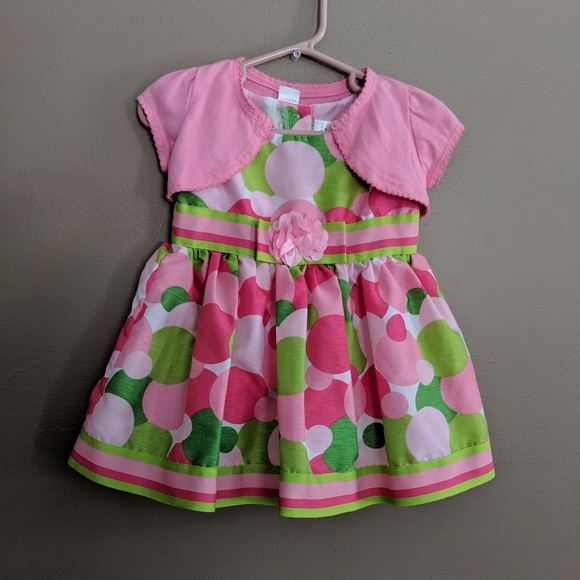 2pc Dress and Shrug Set Easter EUC - Picture 2 of 4